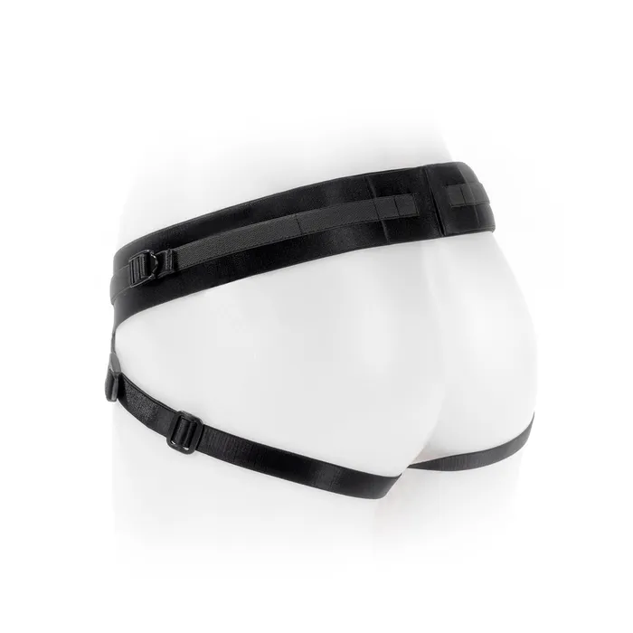 SpareParts Deuce Cover Undwr Harness Black Double Strap Size B Nylon SpareParts HardWear Female Sex Toys