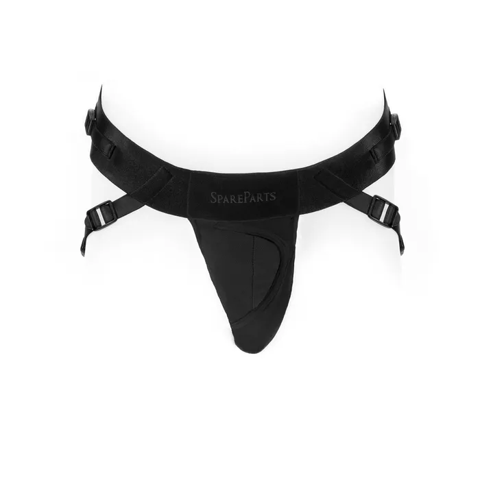 SpareParts Deuce Cover Undwr Harness Black Double Strap Size B Nylon SpareParts HardWear Female Sex Toys