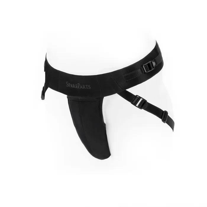 SpareParts Deuce Cover Undwr Harness Black Double Strap Size B Nylon SpareParts HardWear Female Sex Toys