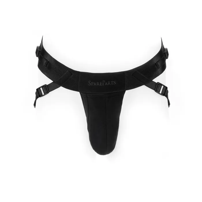 SpareParts Deuce Cover Undwr Harness Black Double Strap Size B Nylon SpareParts HardWear Female Sex Toys