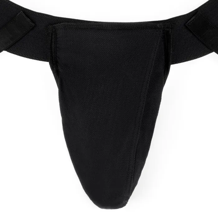 SpareParts Deuce Cover Undwr Harness Black Double Strap Size B Nylon SpareParts HardWear Female Sex Toys