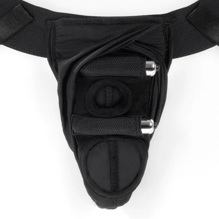 SpareParts Deuce Cover Undwr Harness Black Double Strap Size B Nylon SpareParts HardWear Female Sex Toys