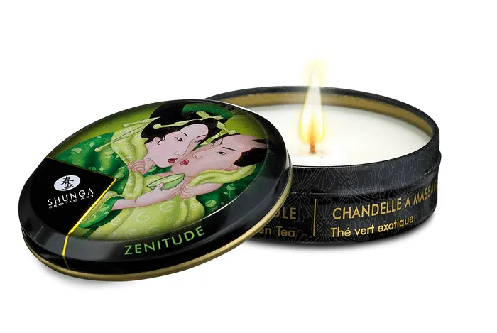 Couples Massage Candle Exotic Green Tea Shunga