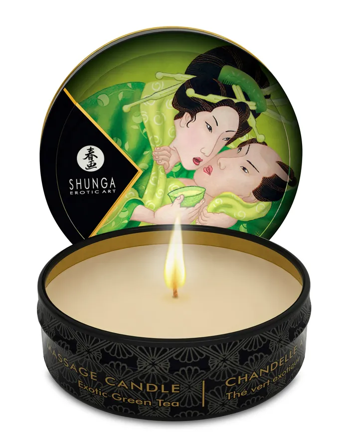 Couples Massage Candle Exotic Green Tea Shunga