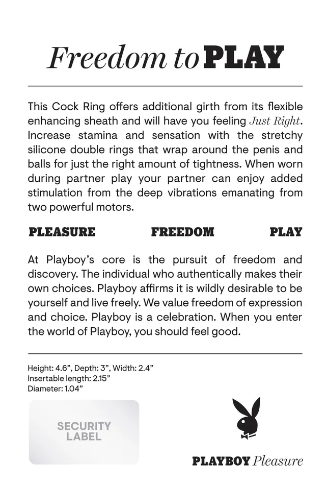 Vibrators Playboy Playboy Just Right