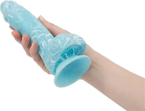 BMS Enterprises Dildos Addiction 100 Silicone Luke 75 inches Blue Glow In The Dark