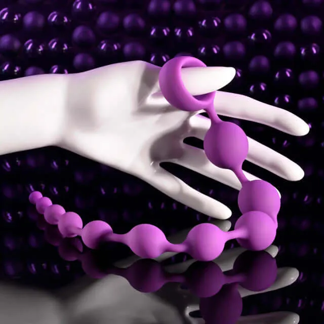 Evolved Novelties Female Sex Toys Selopa Beaded Adventure Silicone Bead String Gradual Size 12 Insertable Length