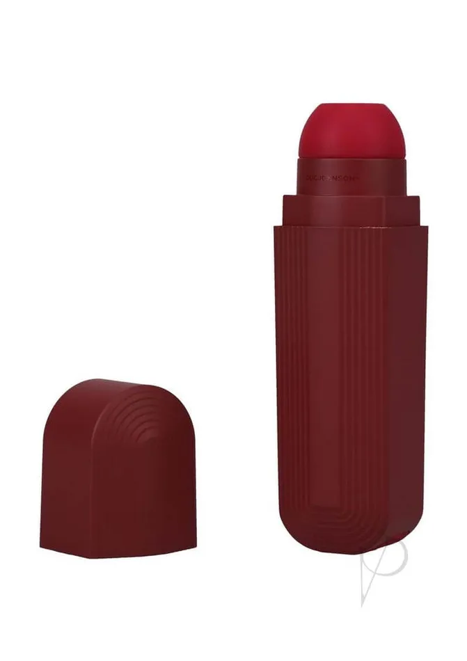 TPS Lipstick Suction Toy in Red Discreet Pleasure on the Go Doc Johnson Enterprises Female Sex Toys