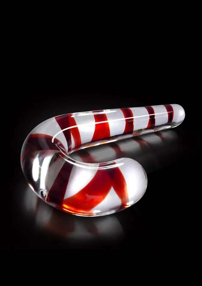 Icicles Dildos Icicles No 59 Candy Cane Glass Massager Icicles Dildos Icicles No 59 Candy Cane Glass Massager