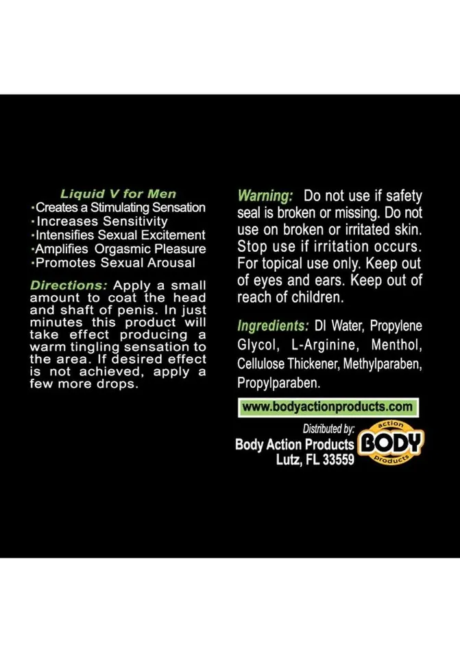 Liquid V Stimulating Gel For Men Liquid V Enhancers Liquid V Stimulating Gel For Men Liquid V Enhancers