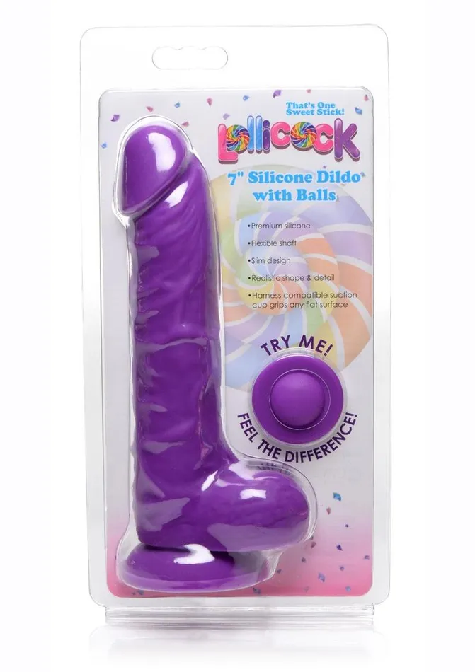 Lollicock Silicone Dildo with Balls Lollicock Female Sex Toys