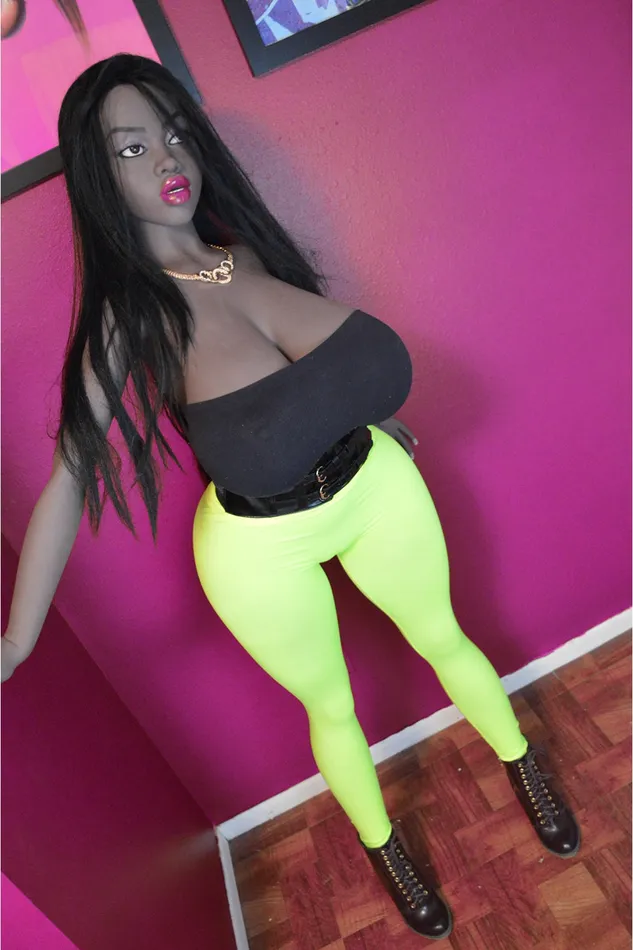 Male Sex Toys YL Doll 160cm5ft3 Gcup TPE BBW Ebony Skin Sex Doll 1762