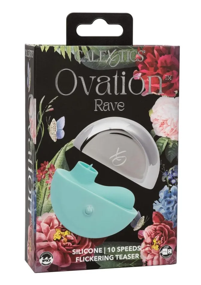 Ovation Rave Rechargeable Silicone Flickering Clitoral Stimulator Ovation Female Sex Toys